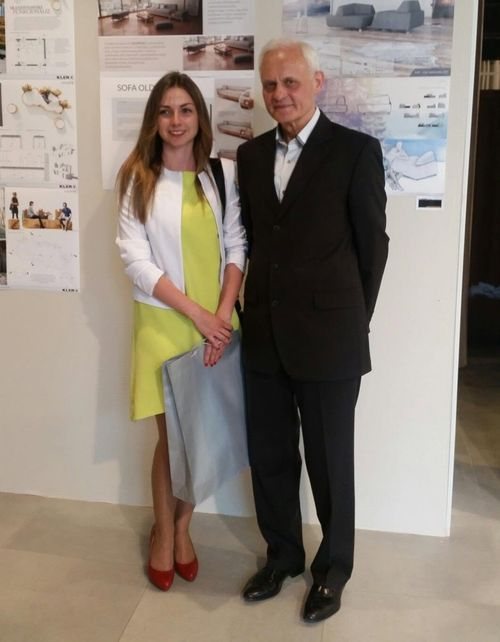 Kasia Szczesna z Piotrem Klerem w siedzibie marki KLER w Dobrodzieniu